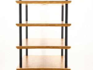 Quadraspire Q4 EVO 5 Shelf Hifi Support - Natural Bamboo / Black Legs - Image 3