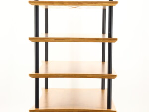 Quadraspire Q4 EVO 5 Shelf Hifi Support - Natural Bamboo / Black Legs - Image 5