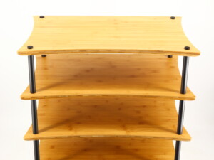 Quadraspire Q4 EVO 5 Shelf Hifi Support - Natural Bamboo / Black Legs - Image 12