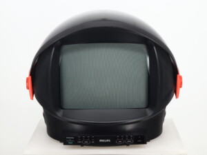 Philips GR1AX Discoverer "Space Helmet" Television - Red/Black